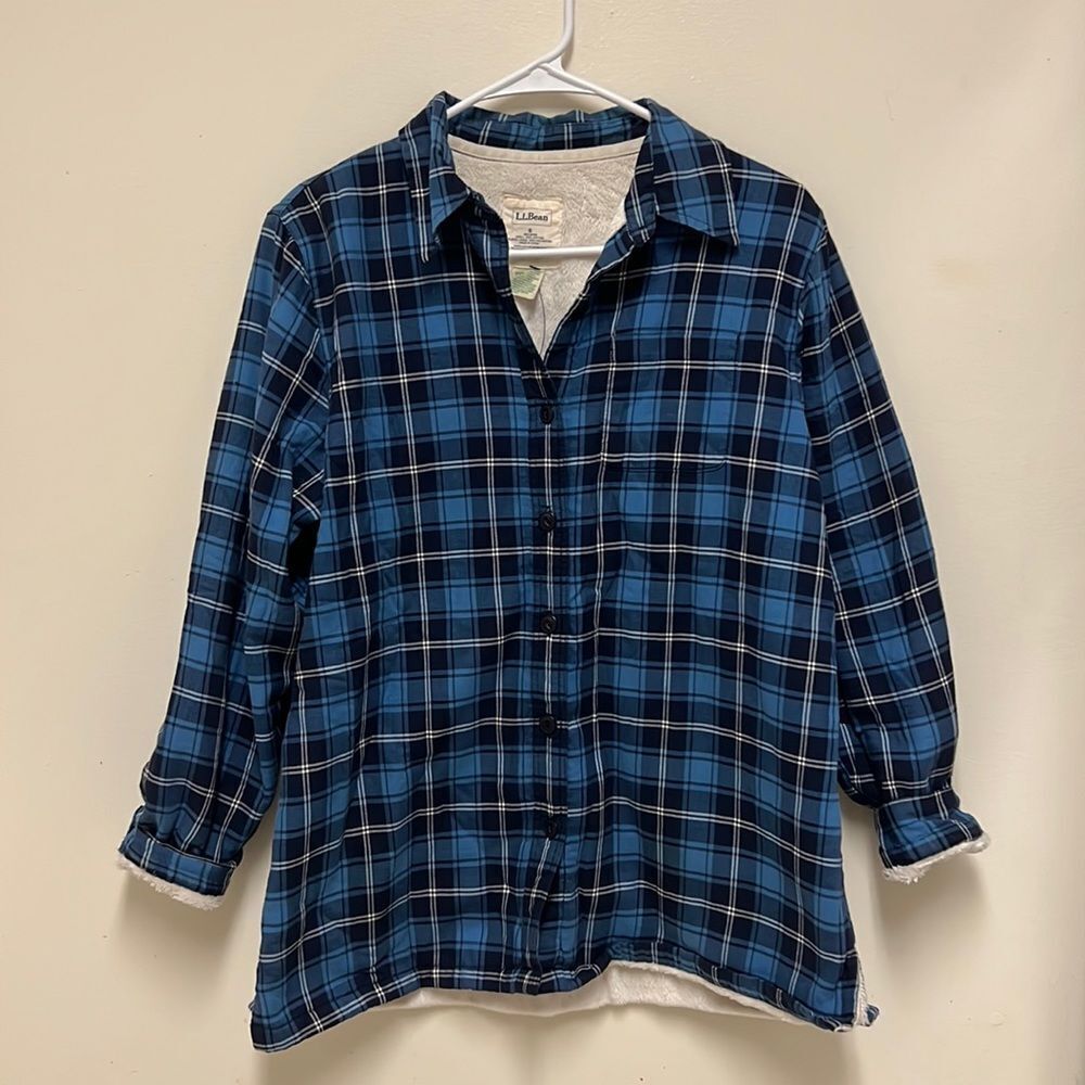 LL Bean Fleece Lined Button Down